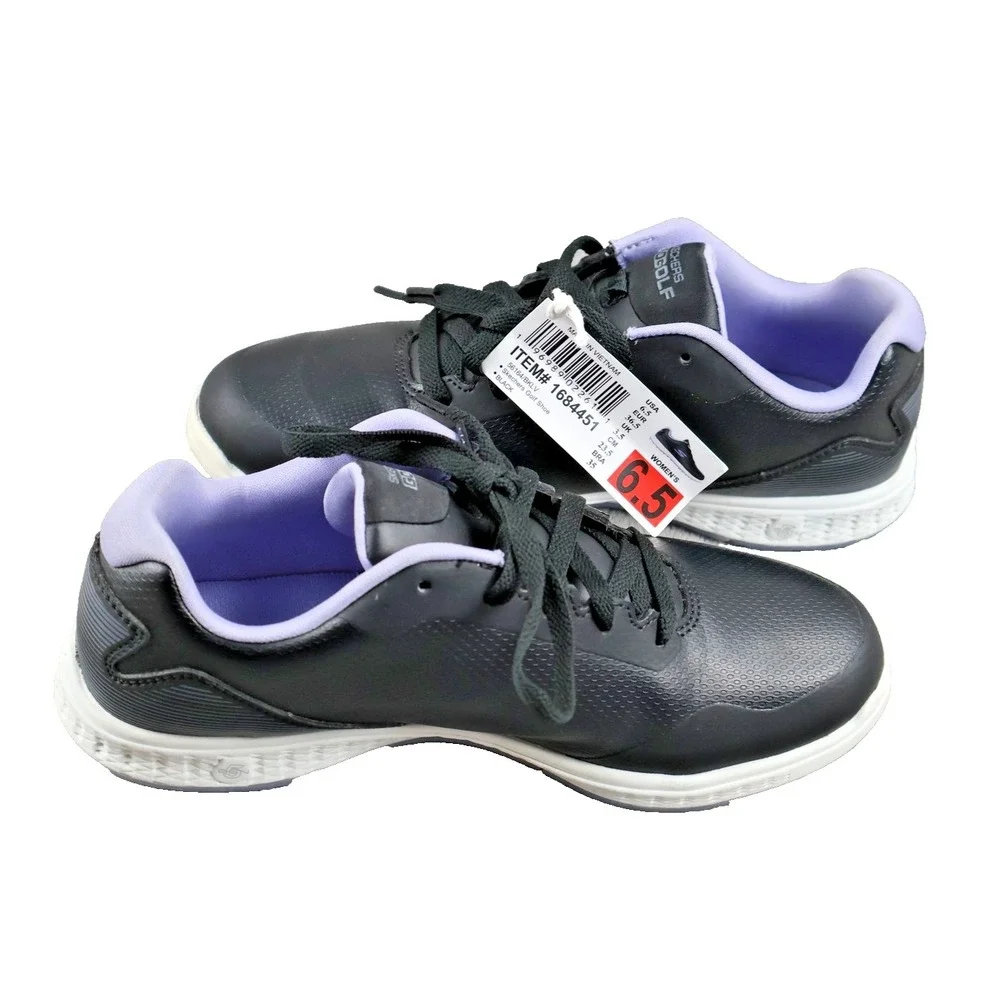 Skechers Women's Golf Shoes US 6.5 56164 BKLV Spiked Black Purple Athletic